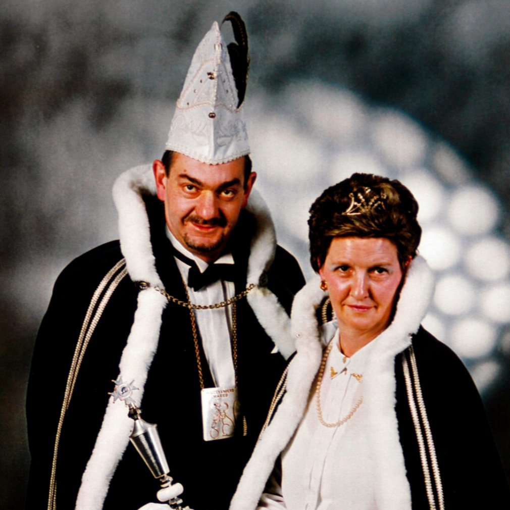 1992<br/>Prins Jan de Laat,<br/>Prinses Annelies de Laat,<br/>Adjudant Bertil Baten