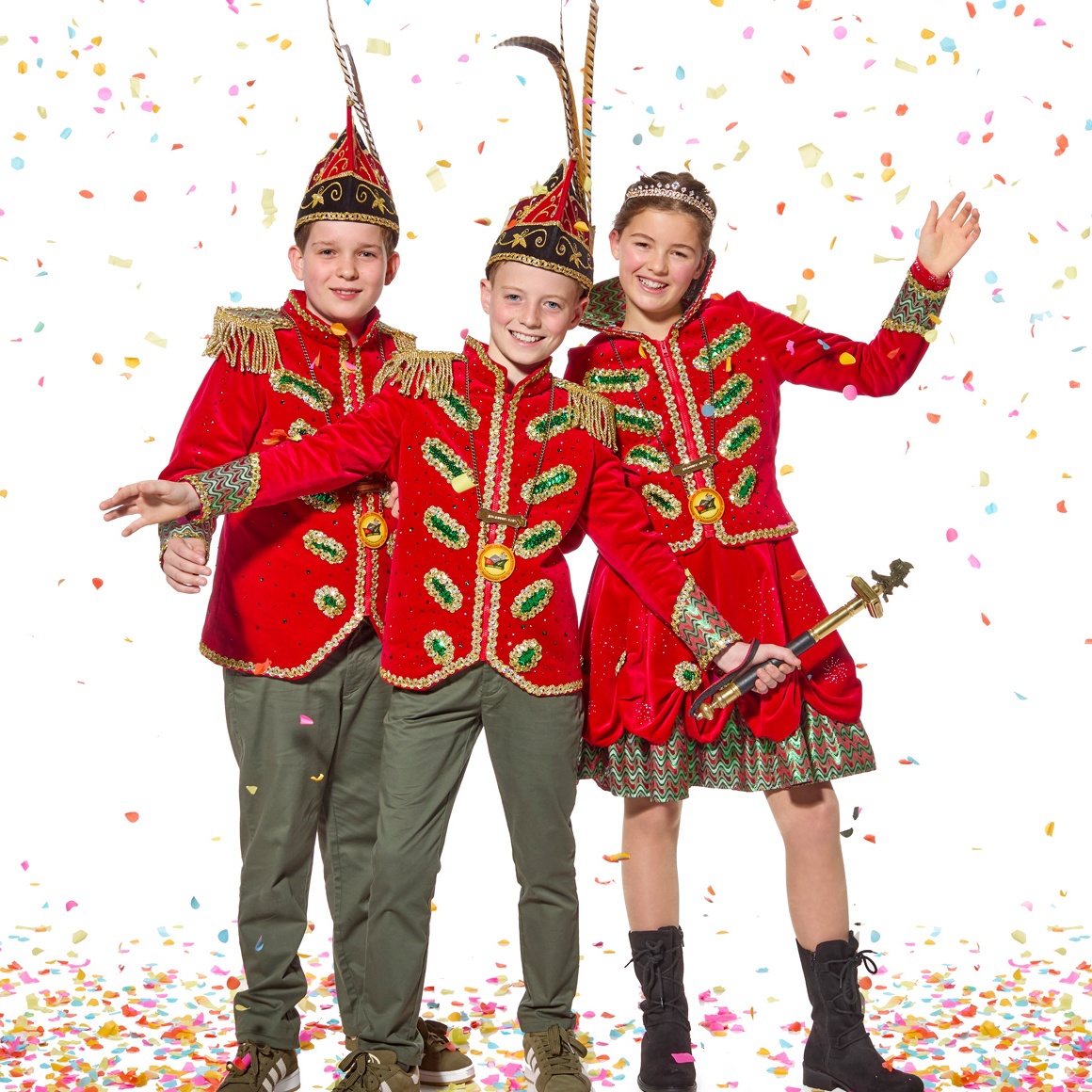 Jeugdprins Lars, Jeugdprinses Nienke en Jeugdadjudant Tom