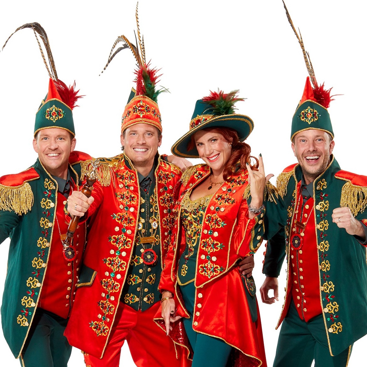 2025<br/>Prins Willem,<br/>Prinses Eva,<br/>Adjudant Sander,<br/>Adjudant Jasper