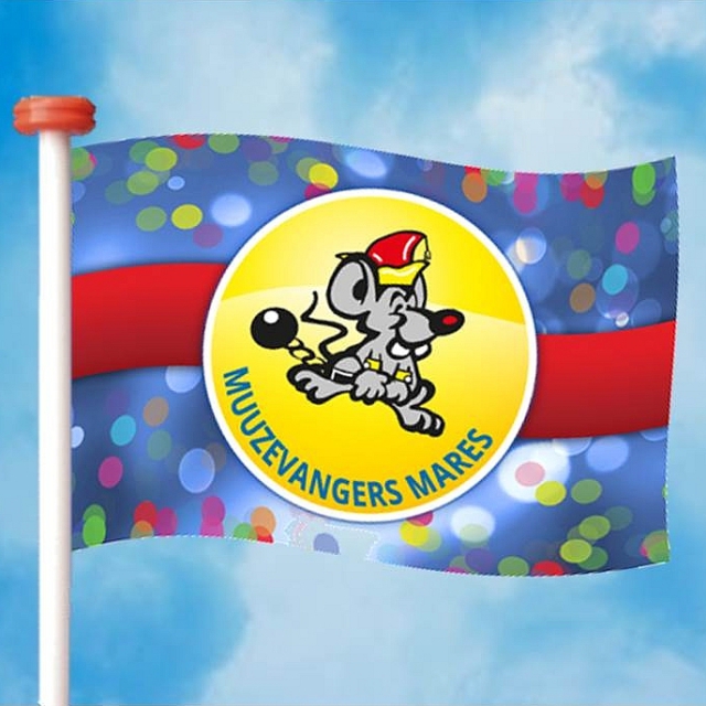 Vrijstaande vlag (150 x 225 cm)